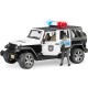 Jeep Wrangler Rubicon Police Vehicle con Personaggio - BRUDER Bworld 02526